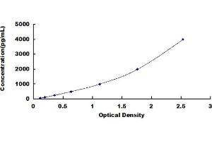 Typical standard curve (Cardiac Troponin T2 ELISA Kit)