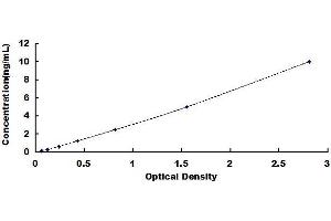 Typical standard curve (ARIP4 ELISA Kit)