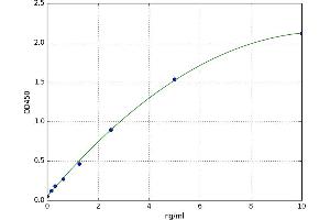 A typical standard curve (IGF2BP2 ELISA Kit)