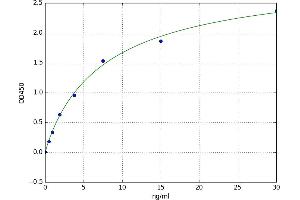 A typical standard curve (BNIP3 ELISA Kit)