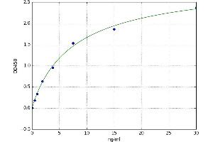 A typical standard curve (BNIP3L/NIX ELISA Kit)