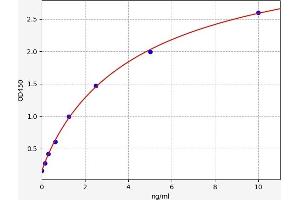 Typical standard curve (NAT8L ELISA Kit)