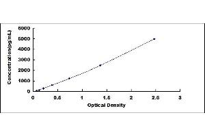 Typical standard curve