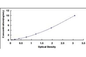 Typical standard curve (GSK3 alpha ELISA Kit)