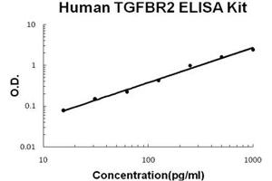ELISA image for Transforming Growth Factor, beta Receptor II (70/80kDa) (TGFBR2) ELISA Kit (ABIN1889447)