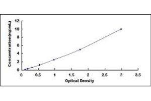 Typical standard curve (IL1RAPL2 ELISA Kit)