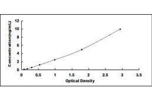 Typical standard curve (Chemerin ELISA Kit)