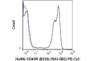 C57Bl/6 splenocytes were stained with 0. (CD45 Antikörper  (PE-Cy5))