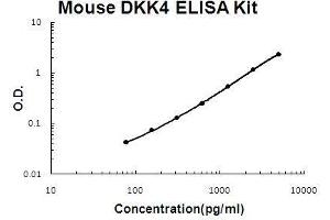 Mouse DKK4 PicoKine ELISA Kit standard curve