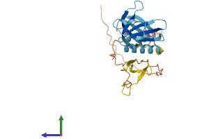 AlphaFold protein structure predicition of Human Recombinant PLEKHB1 Protein, UniprotID Q9UF11