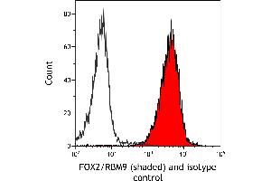 Flow Cytometry (FACS) image for anti-RNA Binding Motif Protein 9 (RBM9) (AA 1-50) antibody (ABIN7454009)