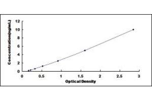 Typical standard curve (TNFRSF10A ELISA Kit)