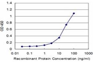 Detection limit for recombinant GST tagged P2RY1 is approximately 1ng/ml as a capture antibody. (P2RY1 Antikörper  (AA 1-52))