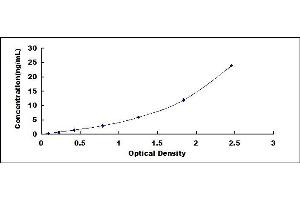 Typical standard curve (HLAG ELISA Kit)