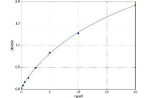A typical standard curve