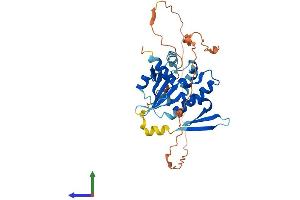 AlphaFold protein structure predicition of Mouse Recombinant Bnipl Protein, UniprotID Q99JU7