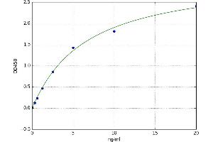 A typical standard curve (EGR2 ELISA Kit)