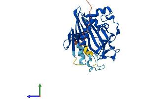 AlphaFold protein structure predicition of Human Recombinant STARD10 Protein, UniprotID Q9Y365
