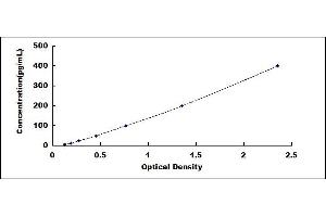 Typical standard curve (GCP2 ELISA Kit)