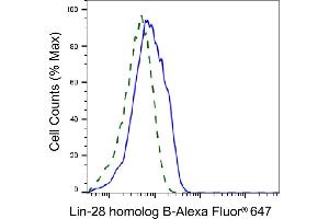Validation of lin-28 homolog B knockdown using flow cytometry.