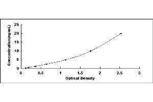 Typical standard curve (Epigen ELISA Kit)