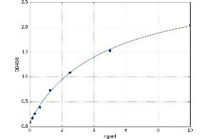 A typical standard curve