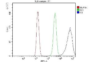 Flow Cytometry analysis of 293T cells using anti-C3 antibody (ABIN7599899).