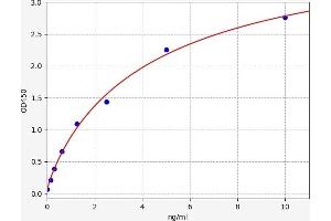 Typical standard curve (C1QBP ELISA Kit)