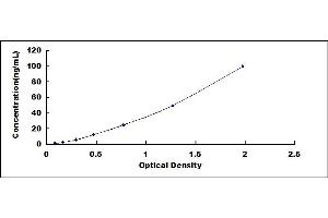 Typical standard curve (IRAK4 ELISA Kit)