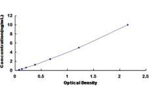 Typical standard curve (GRB2 ELISA Kit)