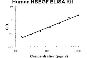 Human HBEGF Accusignal ELISA Kit Human HBEGF AccuSignal ELISA Kit standard curve. (HBEGF ELISA Kit)