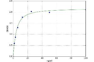 A typical standard curve (Alkaline Phosphatase ELISA Kit)
