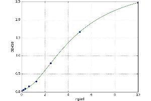A typical standard curve