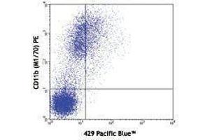 Flow Cytometry (FACS) image for anti-Vascular Cell Adhesion Molecule 1 (VCAM1) antibody (Pacific Blue) (ABIN2662190) (VCAM1 Antikörper  (Pacific Blue))