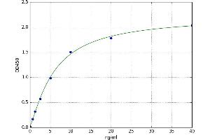 A typical standard curve (TIMP3 ELISA Kit)