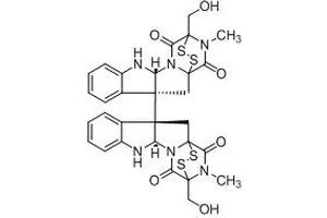 Chemical structure of Chaetocin , a Lys methyltransferase inhibitor.
