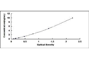 Typical standard curve (NEIL1 ELISA Kit)