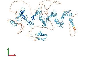 AlphaFold protein structure predicition of Human Recombinant ZNF33A Protein, UniprotID Q06730