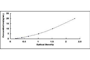 Typical standard curve (Nephrin ELISA Kit)