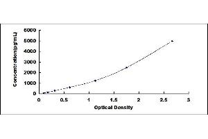 Typical standard curve (Enkephalin ELISA Kit)