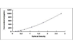 Typical standard curve (GDF5 ELISA Kit)