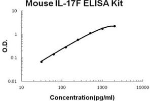 Mouse IL-17F Accusignal ELISA Kit Mouse IL-17F AccuSignal ELISA Kit standard curve. (IL17F ELISA Kit)