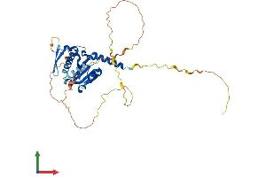AlphaFold protein structure predicition of Human Recombinant ATCAY Protein, UniprotID Q86WG3