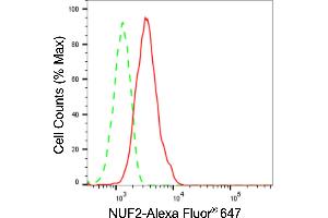 Flow cytometric analysis of NUF2 expression in HepG2 cells using NUF2 antibody (ABIN7799691), 1:2,000). (Rekombinanter NUF2 Antikörper)