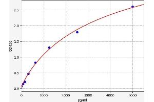 Typical standard curve (COL4A1 ELISA Kit)