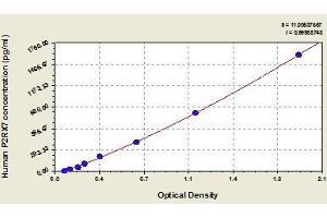 Typical standard curve (P2RX7 ELISA Kit)