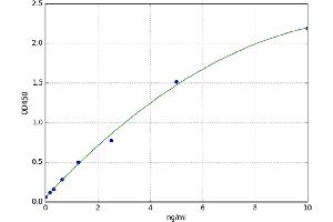 A typical standard curve