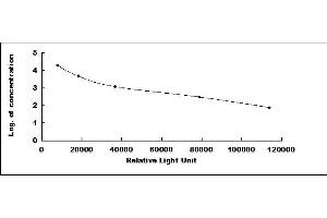 Typical standard curve