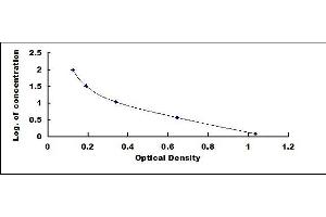 Typical standard curve (Quinolinic Acid ELISA Kit)