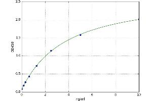 A typical standard curve